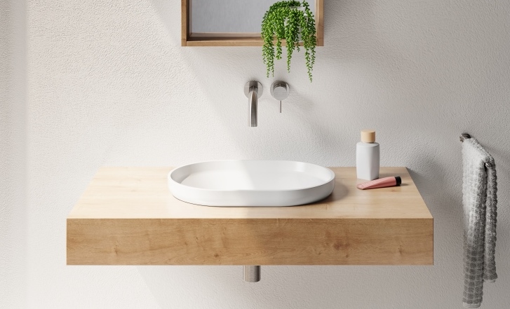 Venice 500 Oval Semi Inset Basin